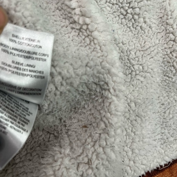 [M]Lucky Brand Checkered Faux Sherpa Lined Shirt Jacket Brown Snap Pockets - Picture 10 of 10